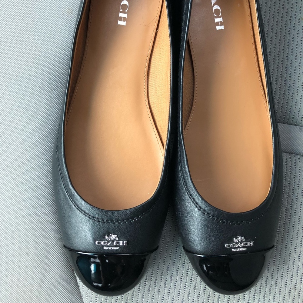 Black Coach Flats... Worn Twice